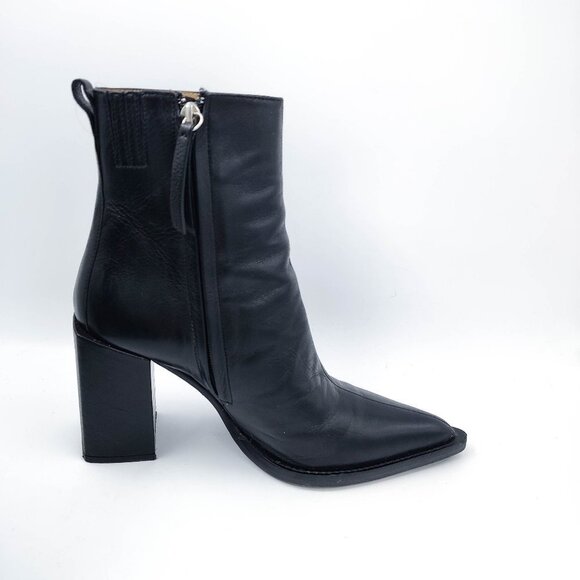 Ami Alexandre Mattiussi Block Heel Ankle Boots 40 10 - Picture 5 of 10